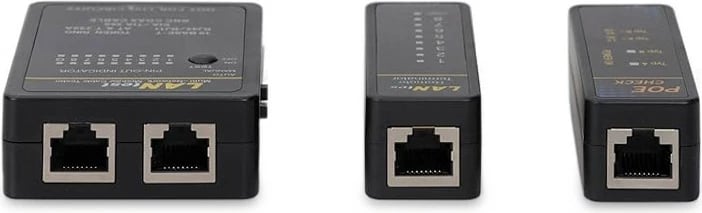Testues kabllosh rrjeti Equip, RJ45/BNC/PoE, i zi