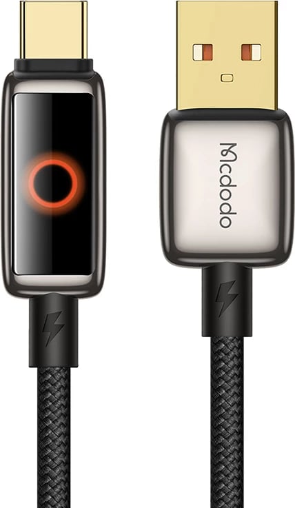 Kabllo USB-A në USB-C Mcdodo CA-6650, 1.2m, e bardhë/zezë