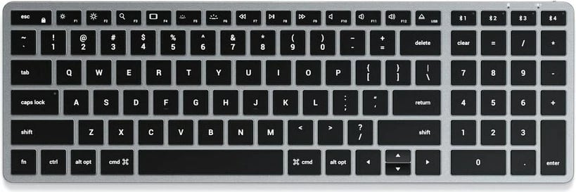 Tastierë Satechi ST-BTSX2M, Bluetooth, QWERTY, Anglisht, Gri
