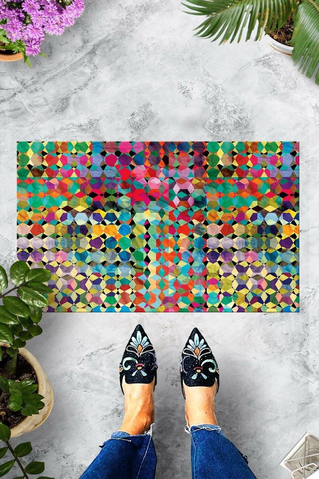 Shilte hyrëse PVC, shumëngjyrëshe, Conceptum Hypnose, Tuval, 40x60cm