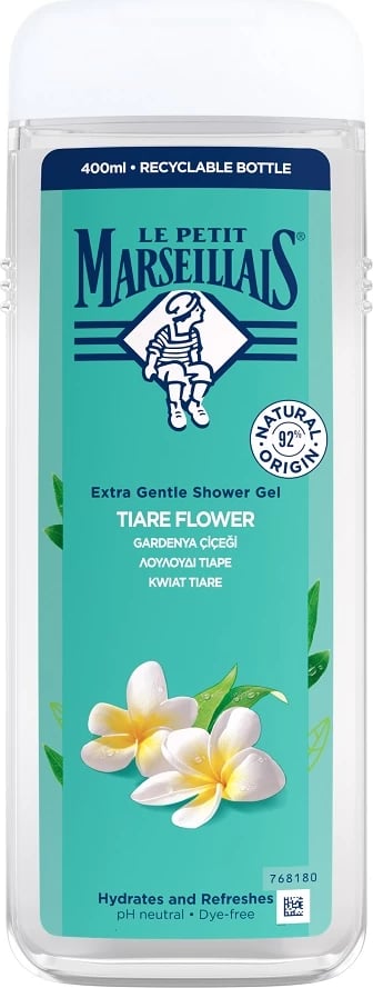 Xhel dushi për femra Le Petit Marseillais Creamy Tiare Flower 400ml