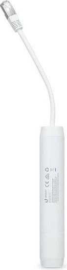 Adapter PoE Ubiquiti INS-3AF-O-G, Gigabit Ethernet, 48 V, Bardhë