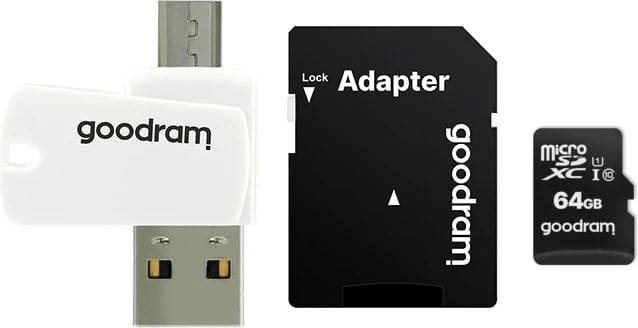 Kartelë memorie GoodRAM 64GB, me adapter