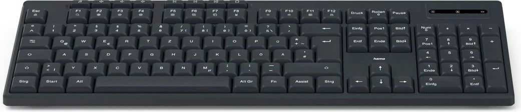 Kasë pa kabllo Hama WK-200, USB, QWERTY, e zezë