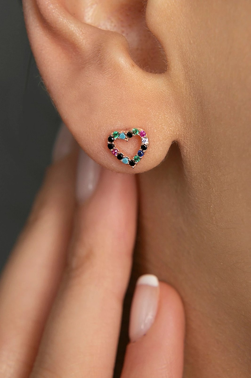 Vathë argjendi Elika, ngjyrë ari rozë, FA182898R