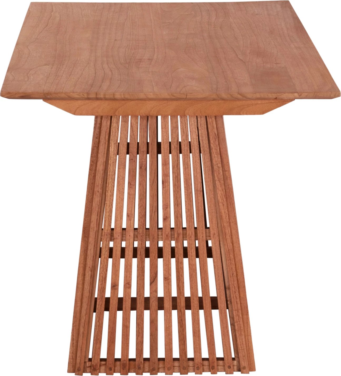 Tavolinë drejtkëndore për ngrënie, druri Mindi, ngjyrë natyrale, 160x79.5x76.5 cm