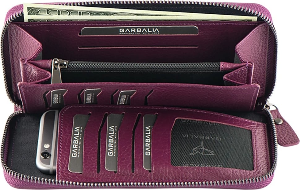 Portofol për gra, ngjyrë damson, Zoozie Bags, Arthur