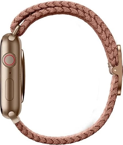 Rrip për Apple Watch UNIQ Aspen, pëlhurë Weavex, 42/44/45mm, rozë
