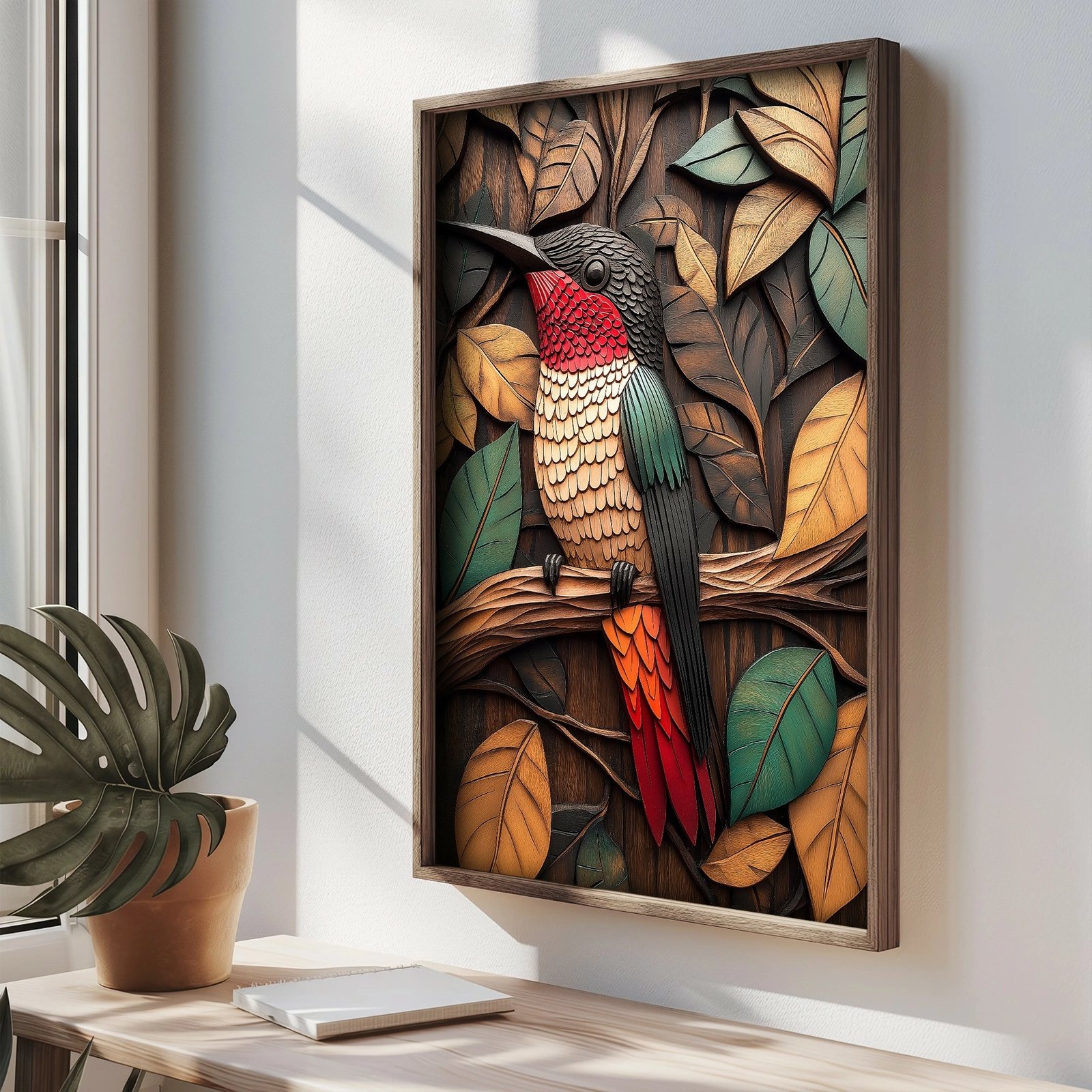 Pikturë dekorative me kornizë MDF, shumëngjyrëshe, Wallity, TUN070-XL, 50x70x3.5cm