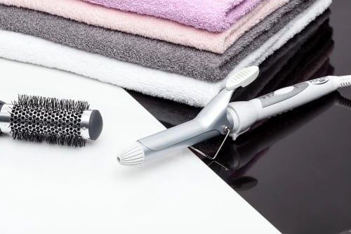 kaçurrelues flokësh, Adler, AD 2106, 25 mm, keramik, 40 W, e bardhë/argjend