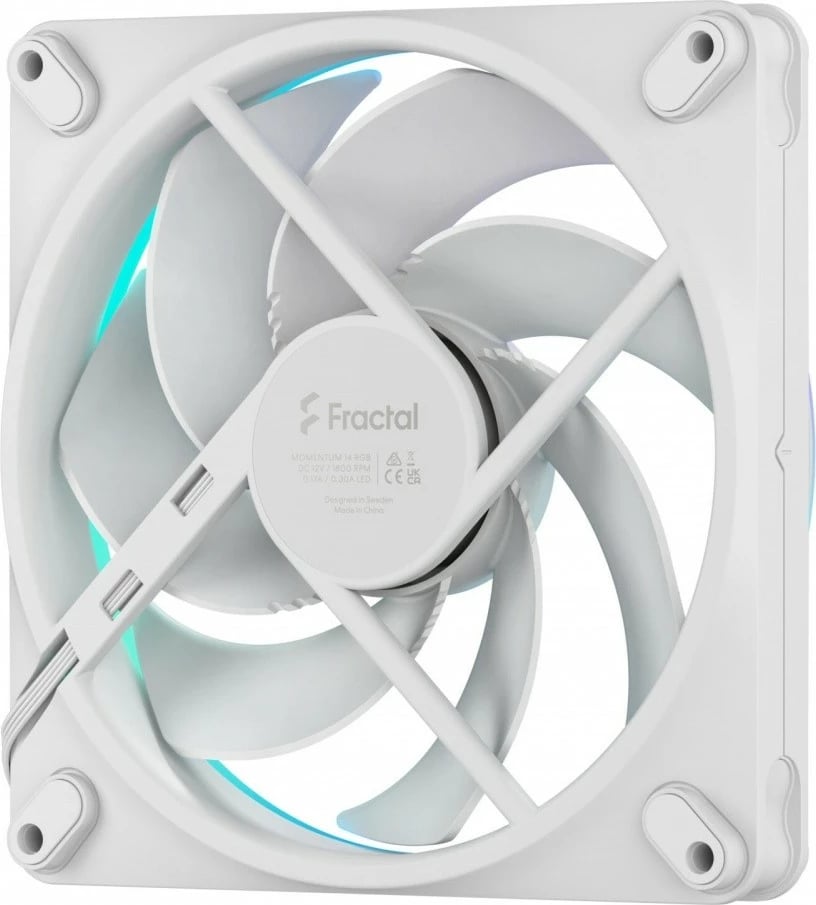 Ventilator kompjuteri Fractal Design Momentum 14 RGB, 140mm, i bardhë