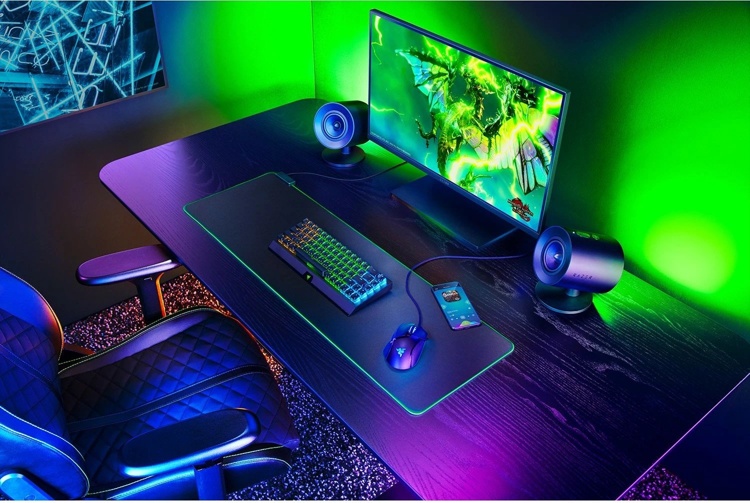 Altoparlantë Razer Nommo V2, 2.1, Bluetooth 5.3, USB Type-C, e zezë