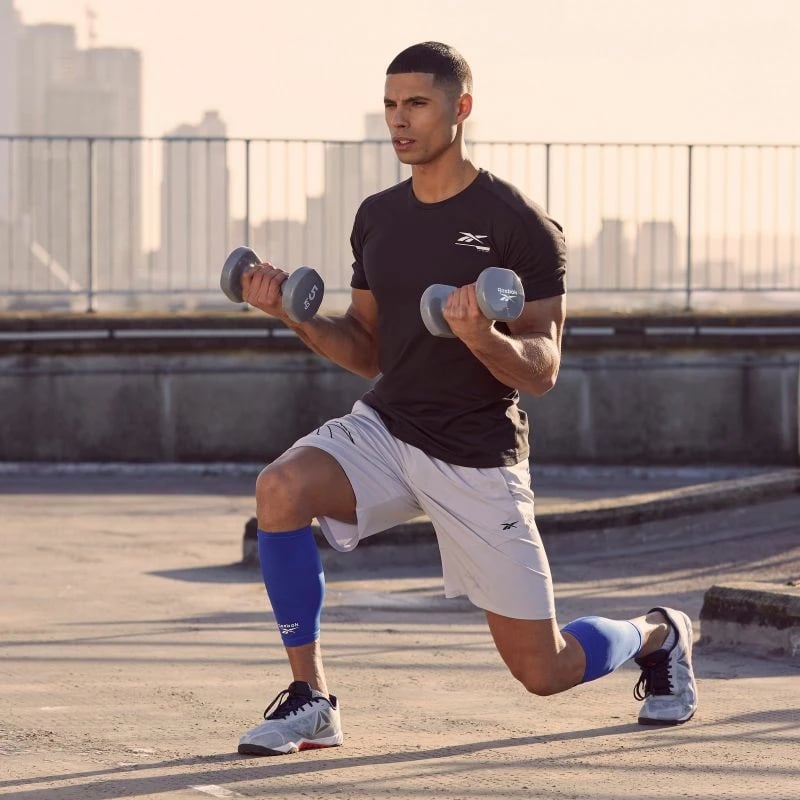 Frotki kompresuese për stërvitje Reebok, blu