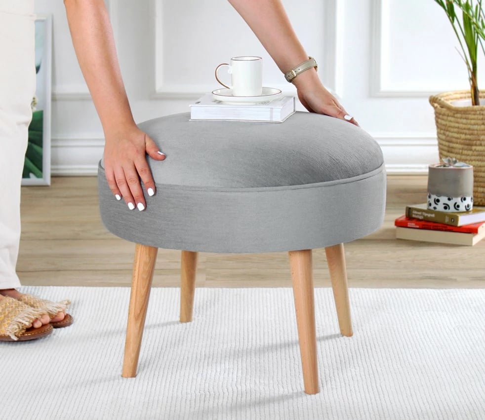 Puf Romley, ngjyrë gri