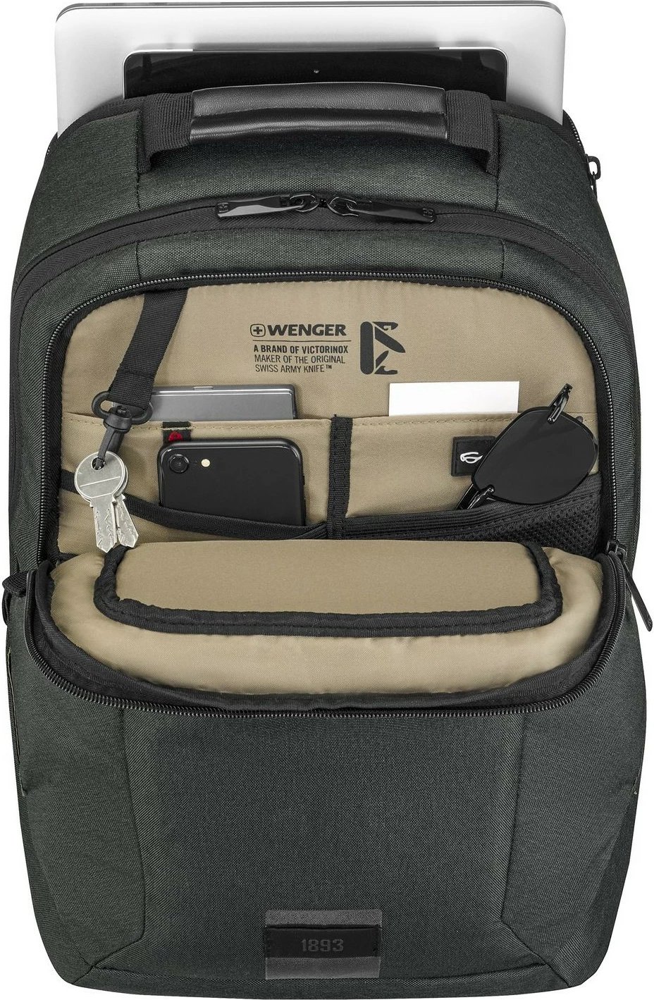Çantë shpine Wenger MX ECO Professional, 16 inç, xhep tablet 10 inç, charcoal