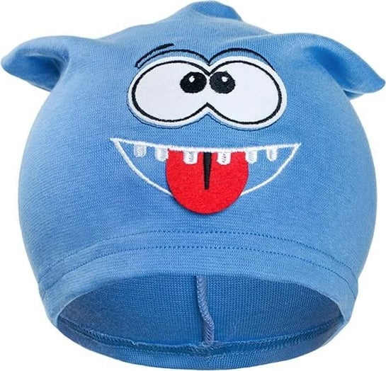 Kapuç bebe New Baby 100% pambuk madhësi 110 (4-5 vjet) rreth 44-48 cm blu