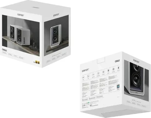 Altoparlantë Edifier QR65, 70W, RGB, Bluetooth, të bardhë