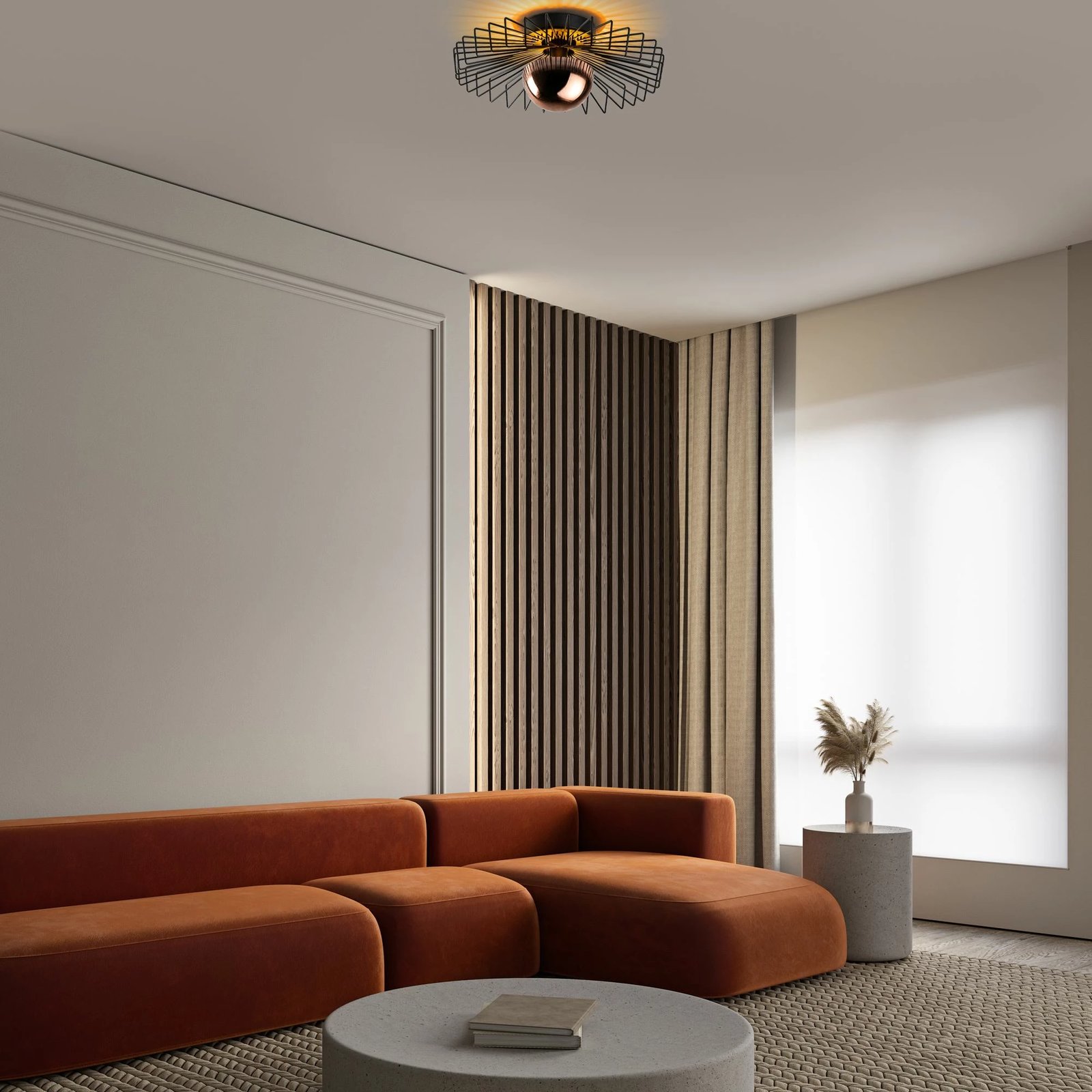 Llambë tavani Opviq Kaya - 15221 - M, metalike, e zezë Llambë tavani Opviq Kaya - 15221 - M, metalike, e zezë