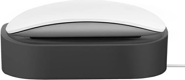Stacion karikimi UNIQ Nova për Magic Mouse/AirPods, Gri e errët