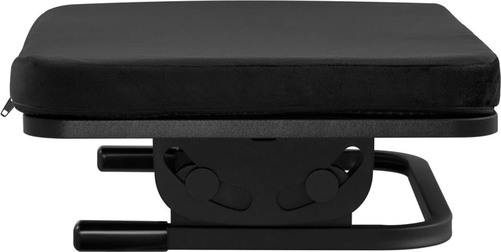 Mbështetëse këmbësh Maclean MC-460, ergonomike, me jastëk të heqshëm, e zezë