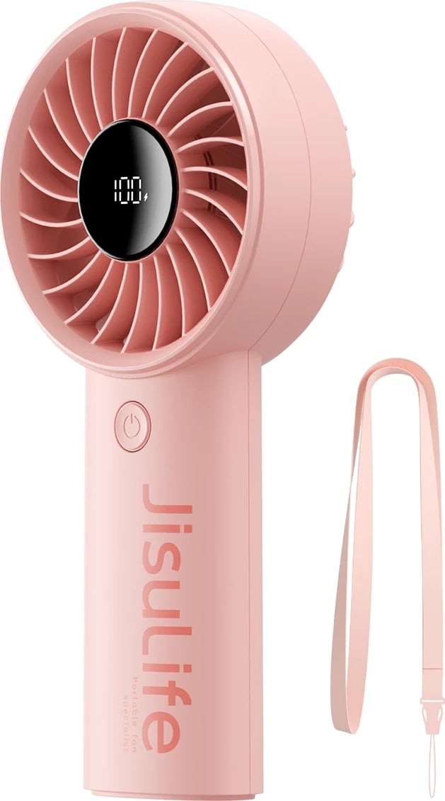 Ventilator dore Jisulife Handheld Fan Life4, 3600mAh, USB-C, Rozë