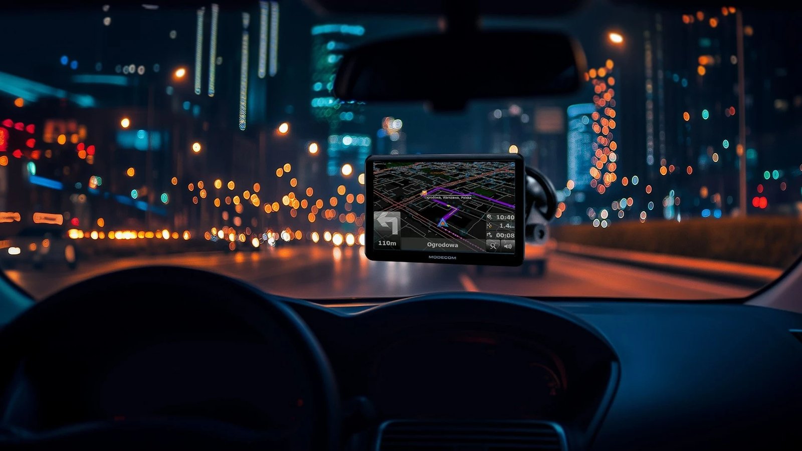 Navigacion për vetura MODECOM FreeWAY CX 7.4, 16 GB, E zezë