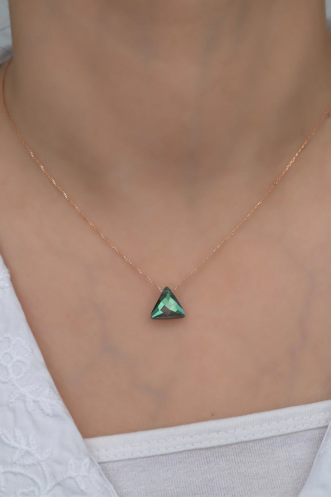 Qafore argjendi, ngjyrë rozë e artë dhe e gjelbër, Jumeon, NRZ99316