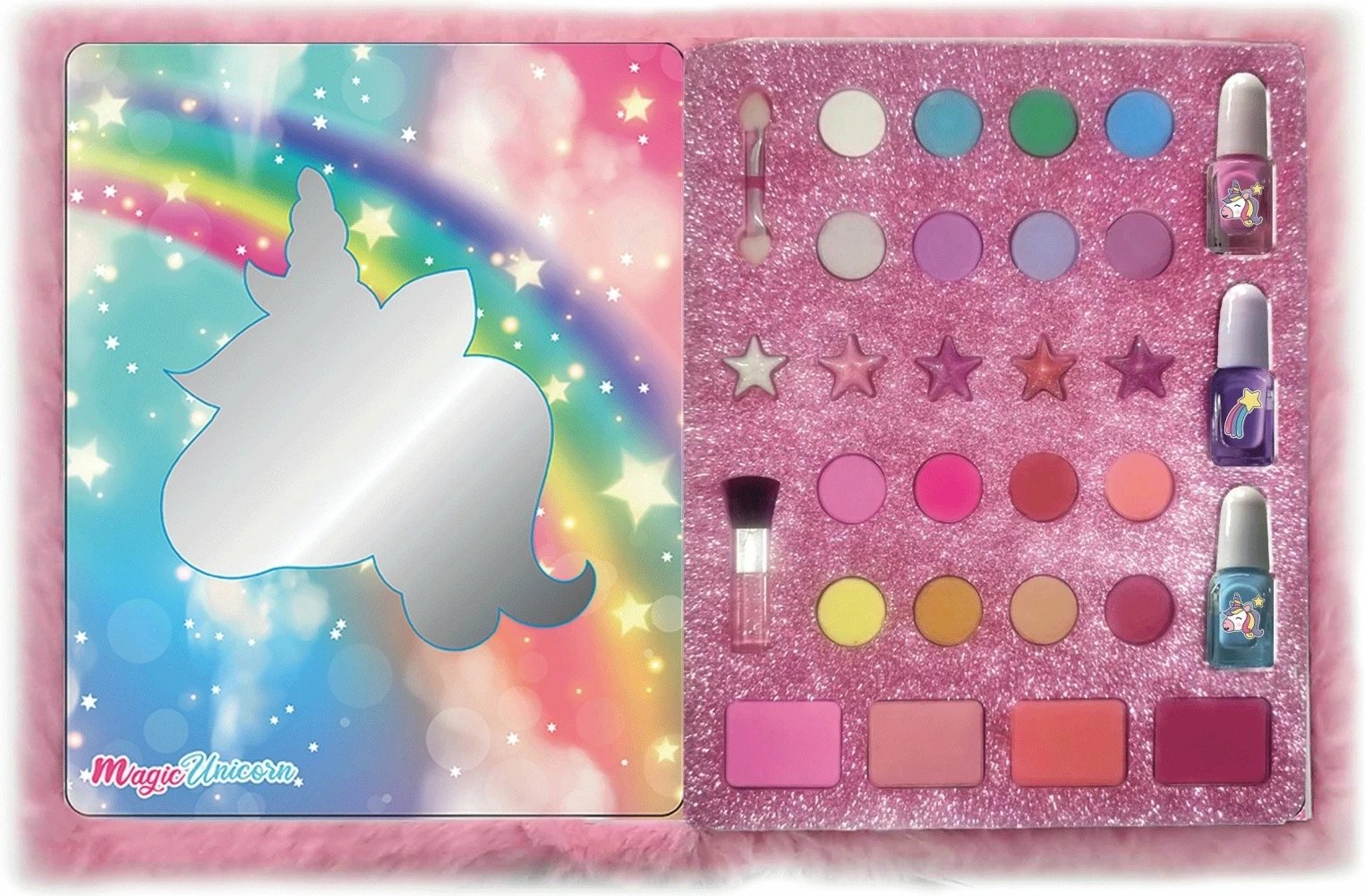 Set grimi Nice Makeup Diary Unicorn për vajza, rozë