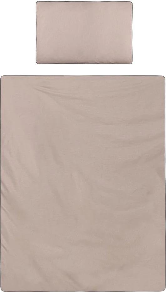 Komplet shtrati foshnje, Belisima Palermo, 3 pjesë, pambuk 100%, jorgan 90x120 cm, jastëk 40x60 cm, çarçaf me llastik 180 cm, kafe latte