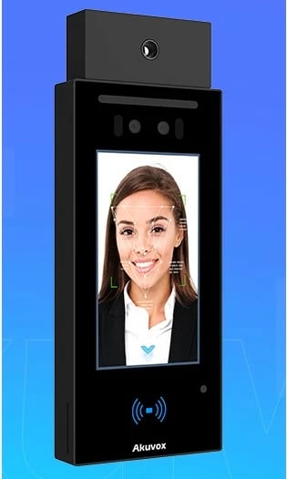 Pajisje kontrolli Akuvox A05S+MD02, njohje fytyre, matje temperature ballore, lexues kartash