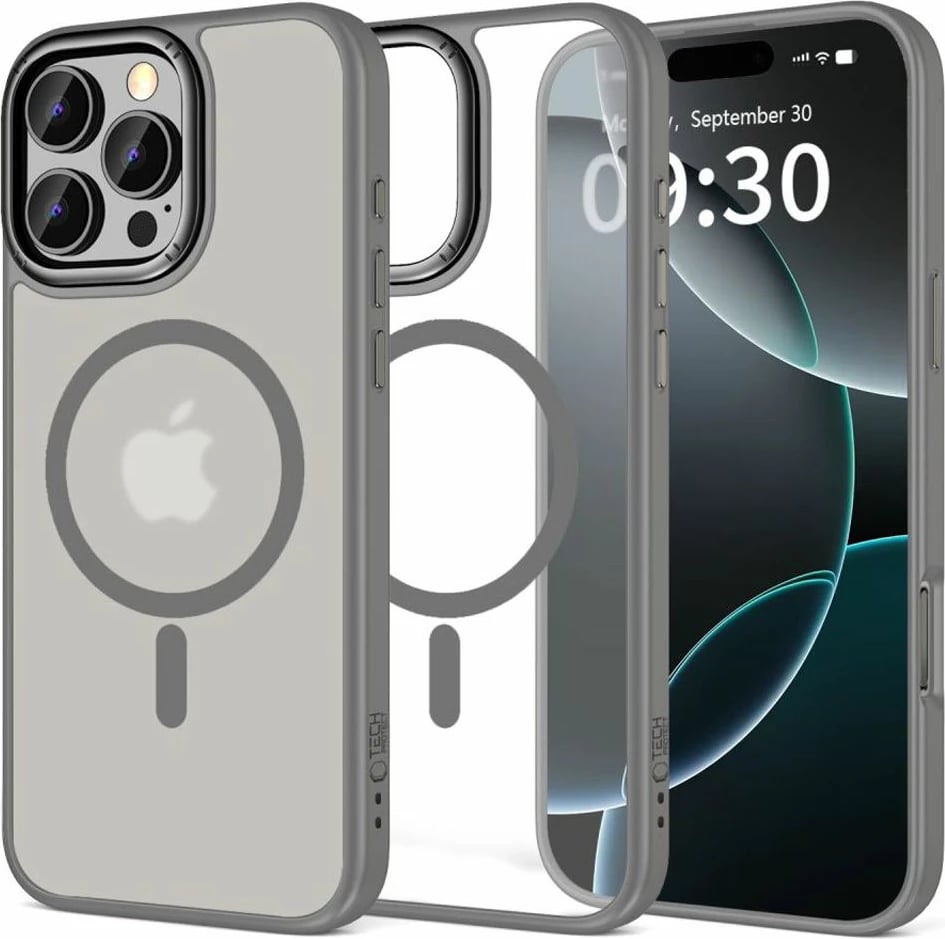 Mbështjellës Tech-Protect MagEdge për iPhone 16 Pro, MagSafe, titanium