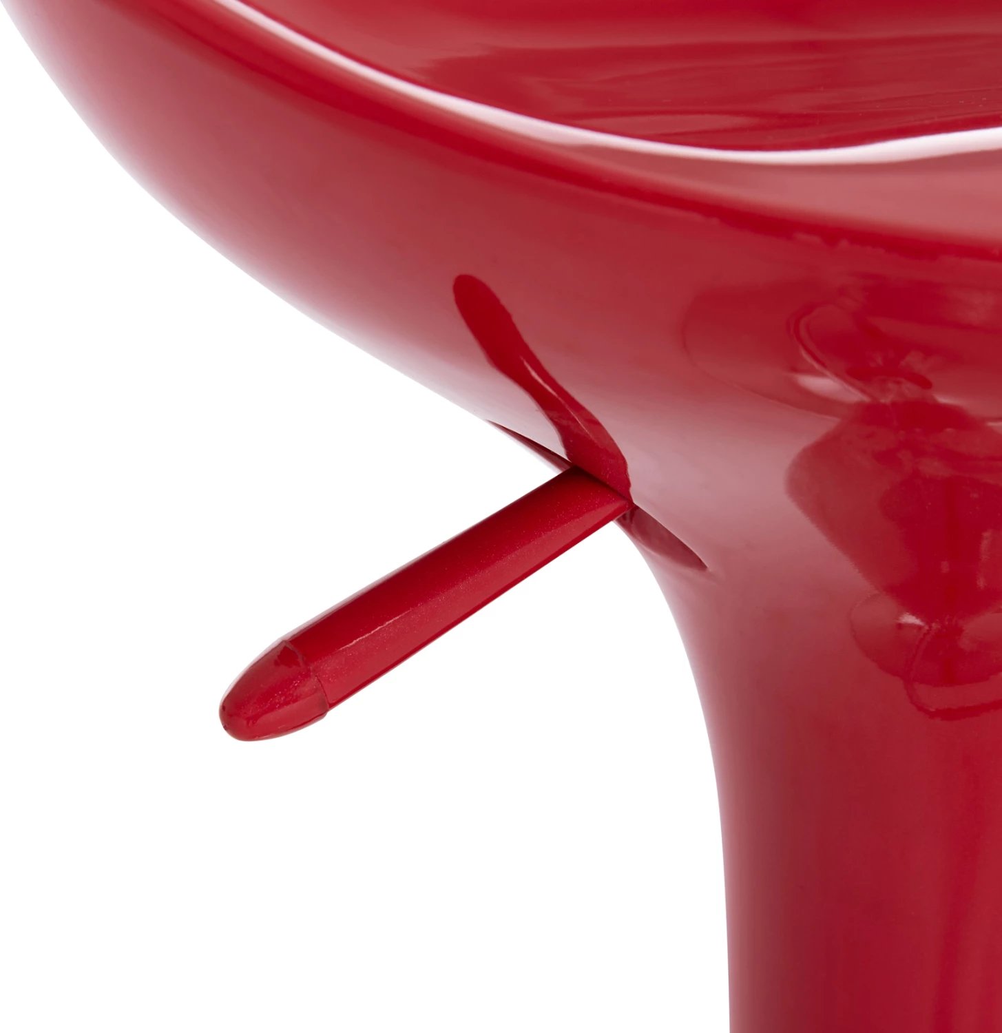 Karrige për bar rrotulluese Daisy, ABS e kuqe me ngritje, set prej 2 copësh, FH200.24, 44x38x85cm