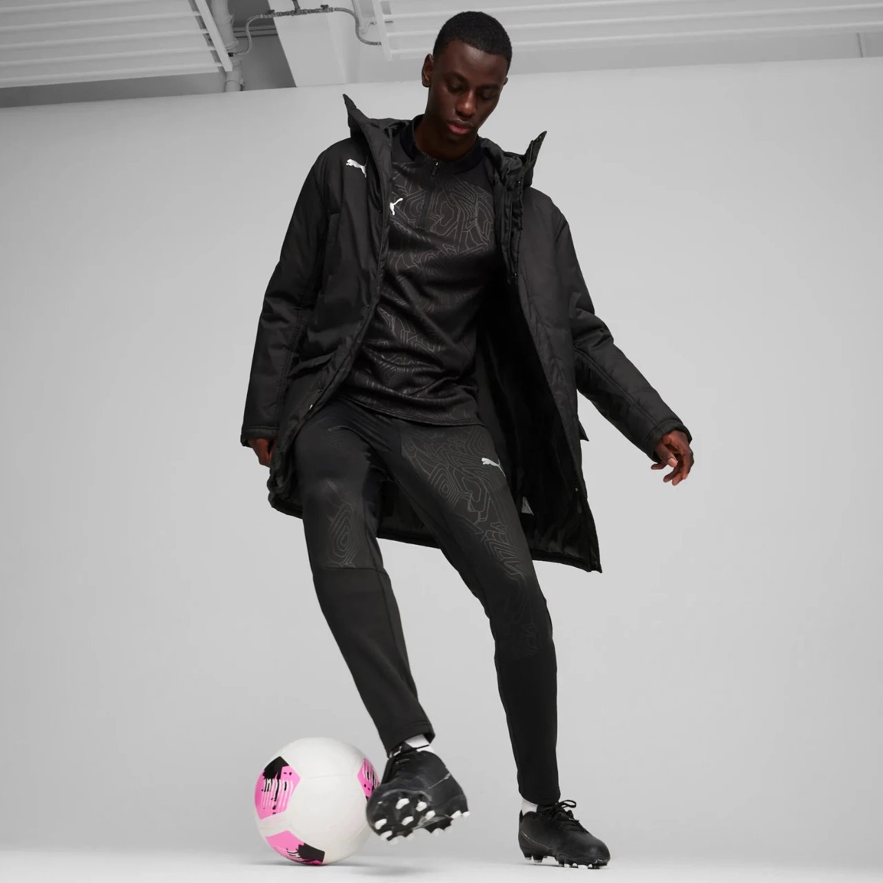 Jakne dimri për meshkuj Puma, e zezë