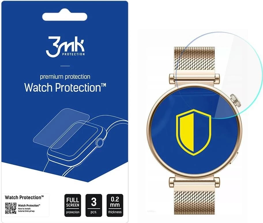 Mbështjellës mbrojtës për orë, 3MK FlexibleGlass Lite për Huawei Watch GT 4 41mm, transparent