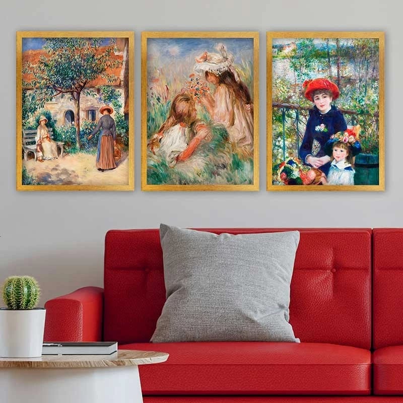 Pikturë dekorative me kornizë (3 copë), Wallity, 3AC_UN3875705_3545