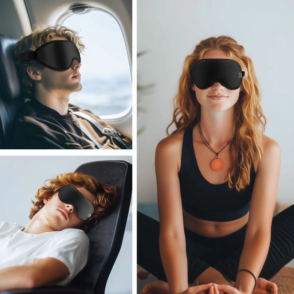 Maskë gjumi Tech-Protect Eyeshade Sleep, e zezë