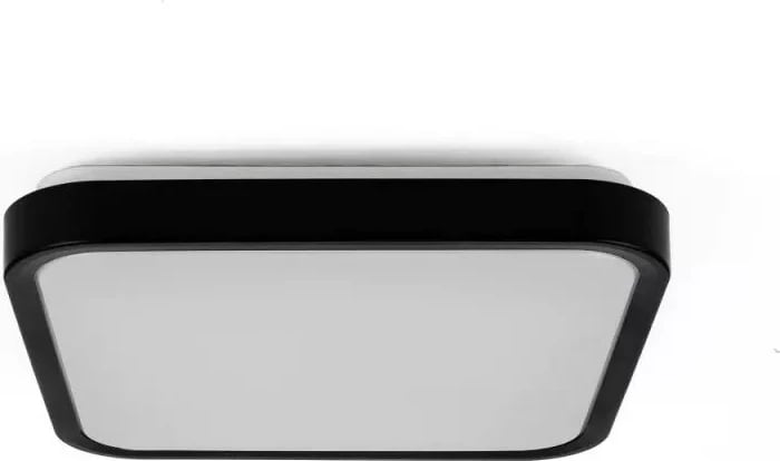 Plafond V-TAC VT-8630S, 36W LED, 42x42cm, detektor lëvizjeje, e zezë