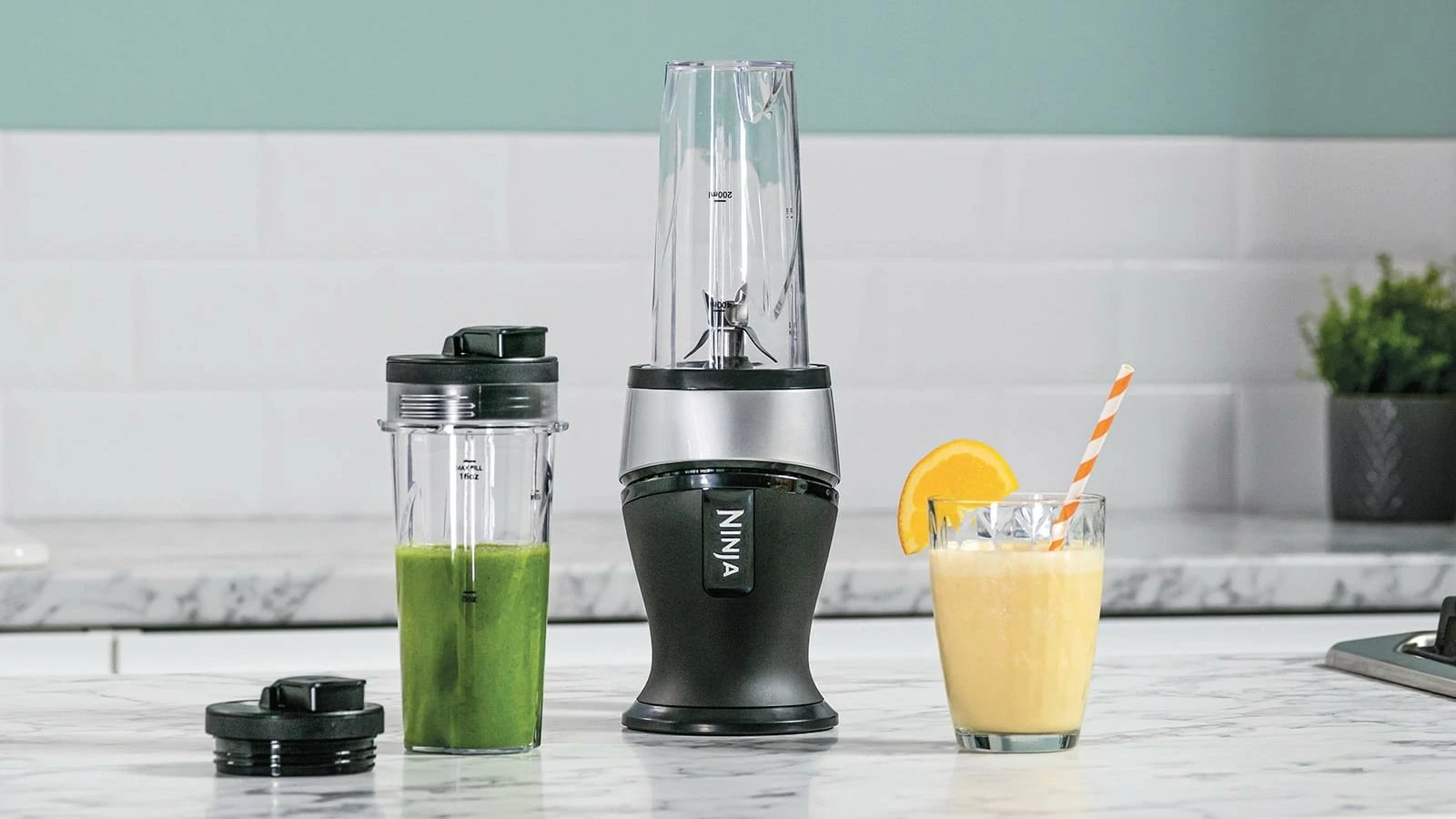 Blender tavoline Ninja QB3001, 0.47 L, 700 W, Ngjyrë e zezë, Argjend