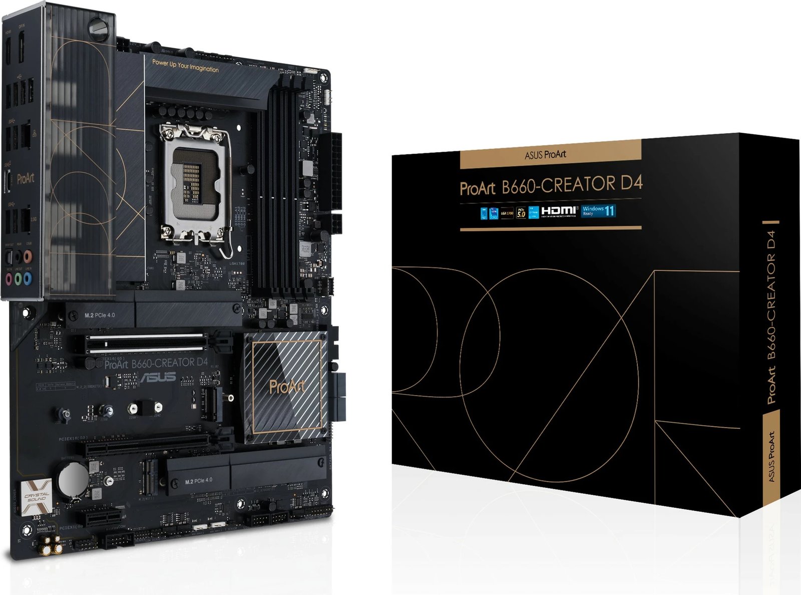 Pllakë amë ASUS PROART B660-CREATOR D4, LGA 1700, DDR4, ATX, e zezë