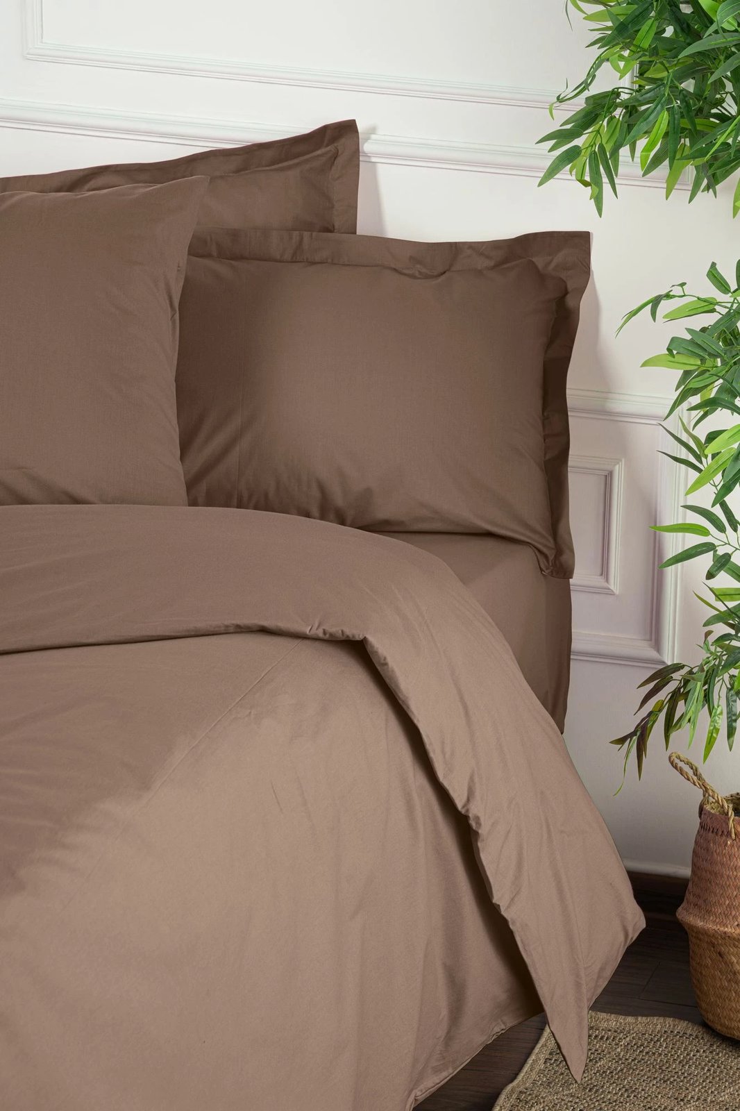 Set mbulesë për jorgan King, ngjyrë kafe, L'essentiel