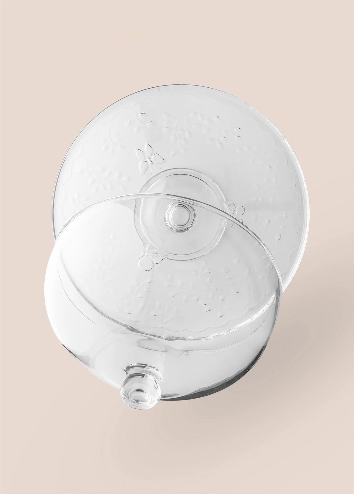 Pjatë për servirje tortash Hermia, CAM0497, xham transparent