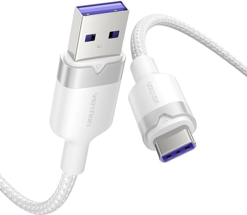 Kabllo USB 2.0 Vention CTOWF, USB-A në USB-C, 1m, e bardhë