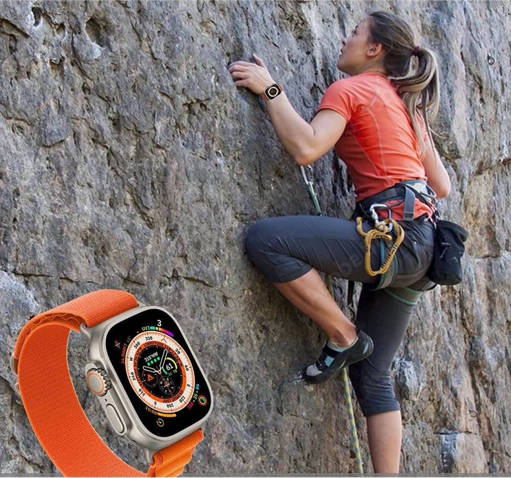 Rrip najloni për Apple Watch Tech-Protect Nylon Pro, 42/44/45/49 mm, Portokalli