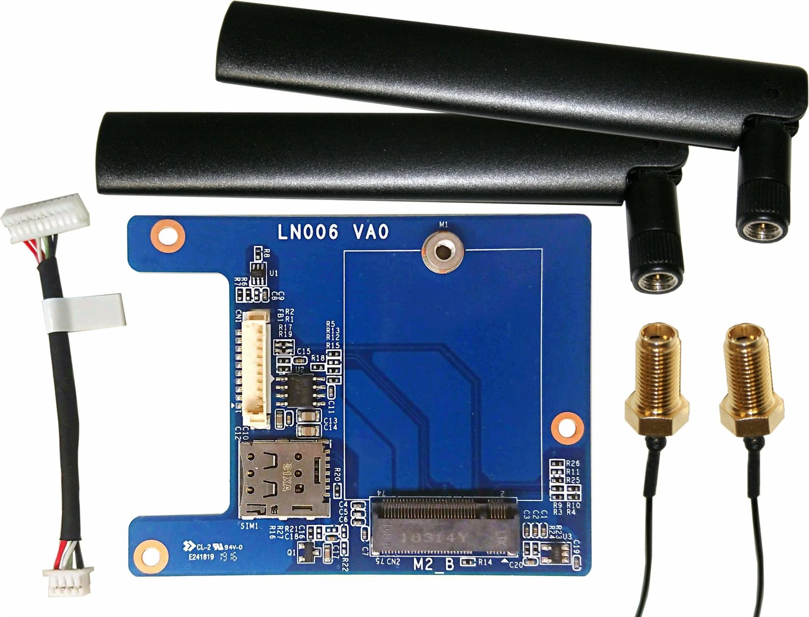 Kit zgjerimi LTE/4G Shuttle WWN03 për DS/DH Slim PC, Ngjyrë e zezë, e kaltër