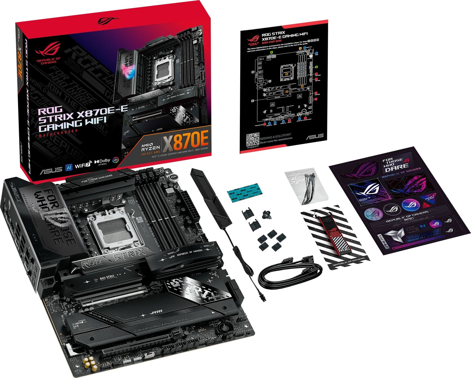 Pllakë amë ASUS ROG STRIX X870E-E GAMING WIFI, AMD, Socket AM5, DDR5, 192 GB Pllakë amë ASUS ROG STRIX X870E-E GAMING WIFI, AMD, Socket AM5, DDR5, 192 GB