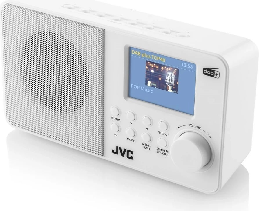Radio portabël JVC RA-E611W-DAB, DAB, FM, Bardhë