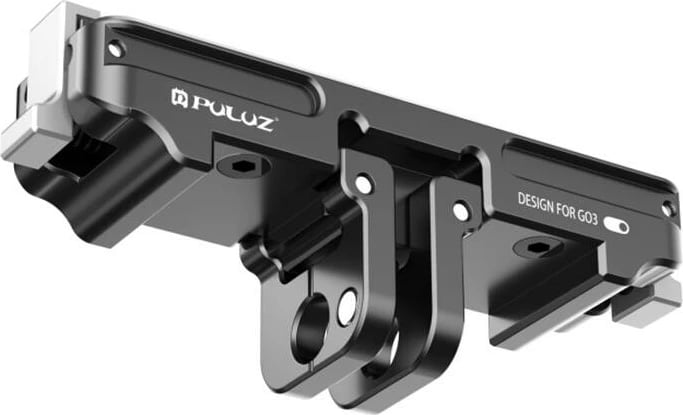 Mbajtës i shpejtë alumini Puluz PU972B për Insta360 GO 3/GO 3S, i zi