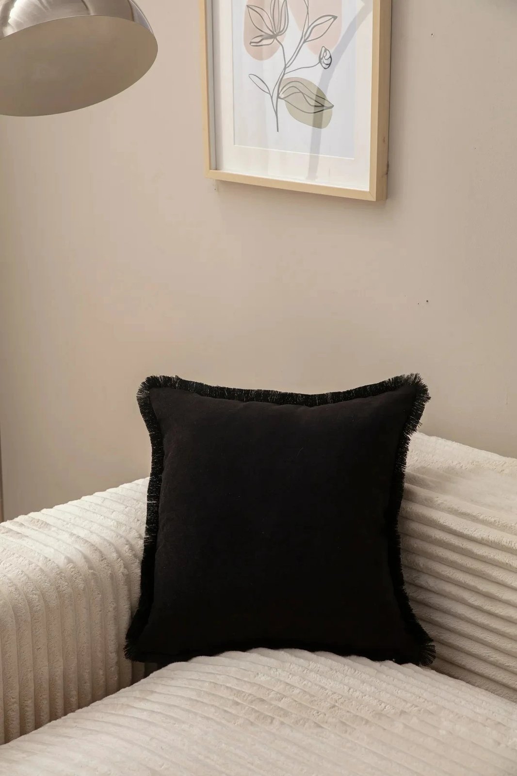 Jastëk mbulesë, ngjyrë e zezë, Evila Originals, 43x43cm (1 copë)