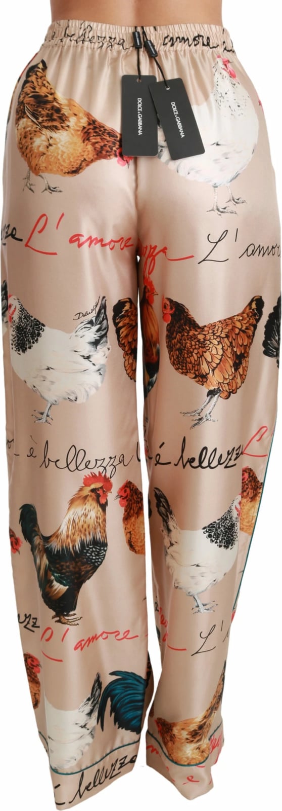 Pizhame të poshtme për femra Dolce & Gabbana, bezhë