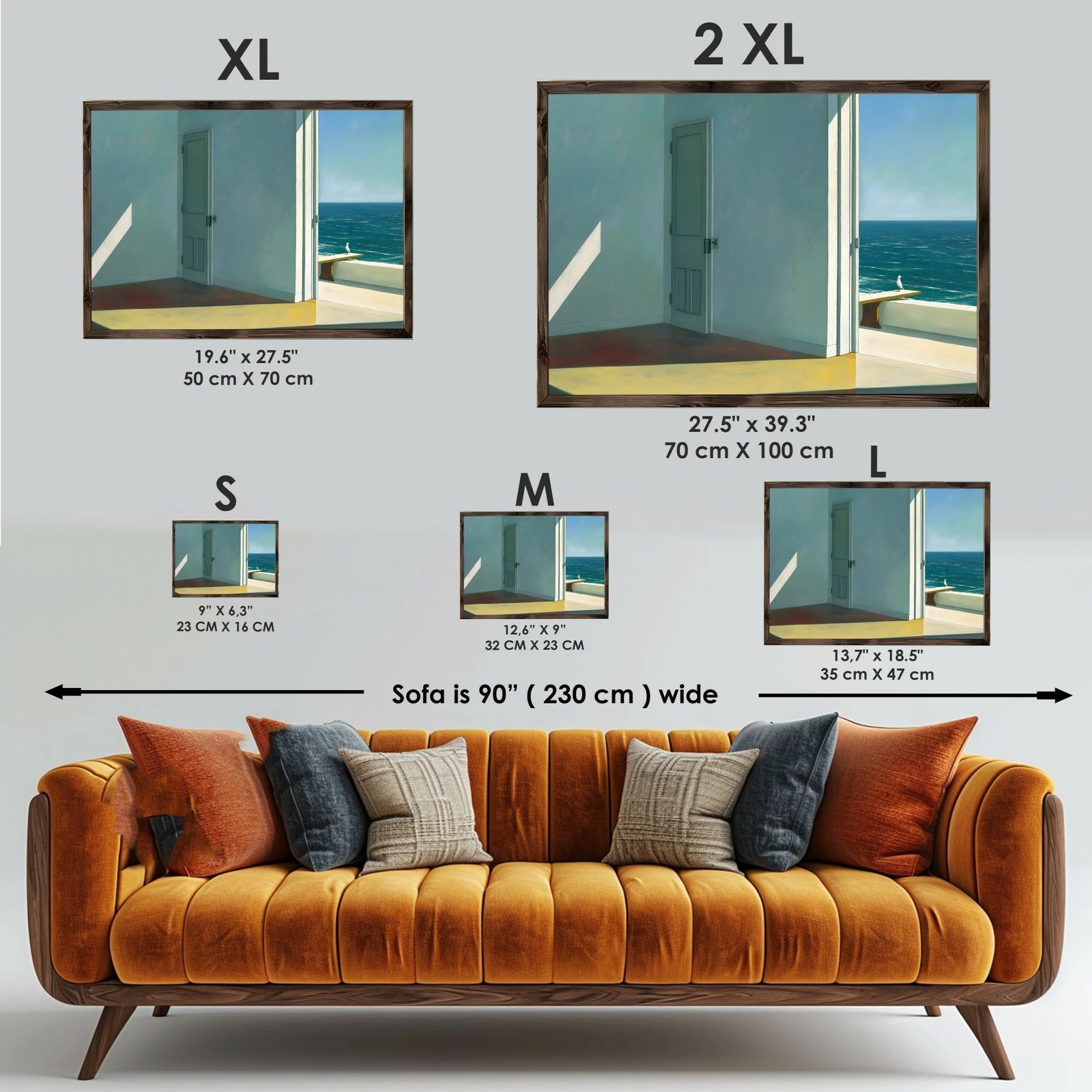 Pikturë dekorative me kornizë MDF, Wallity, GE181-L